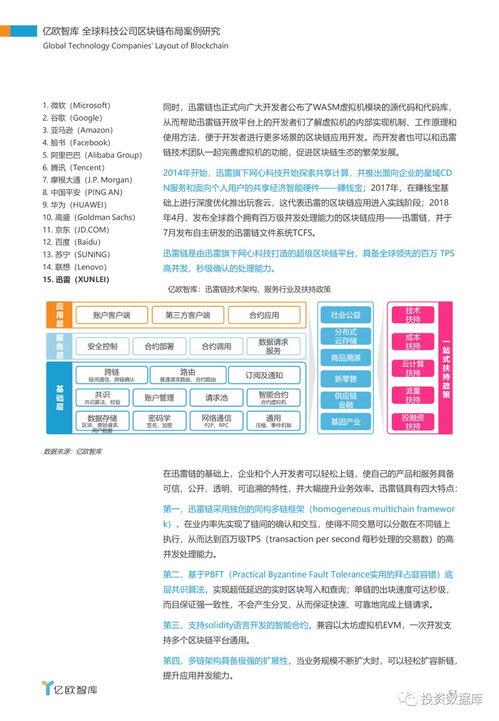 全球科技公司区块链布局案例研究